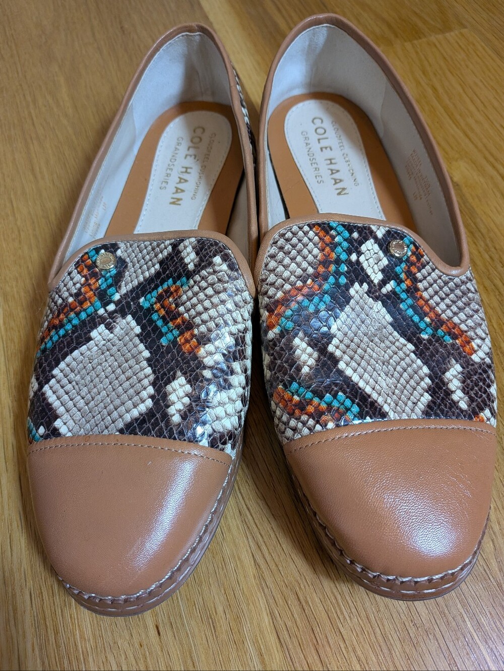 Cole Haan Cloudfeel All-Day Loafers multicolor Berta Snake Print - Picture 2 of 8